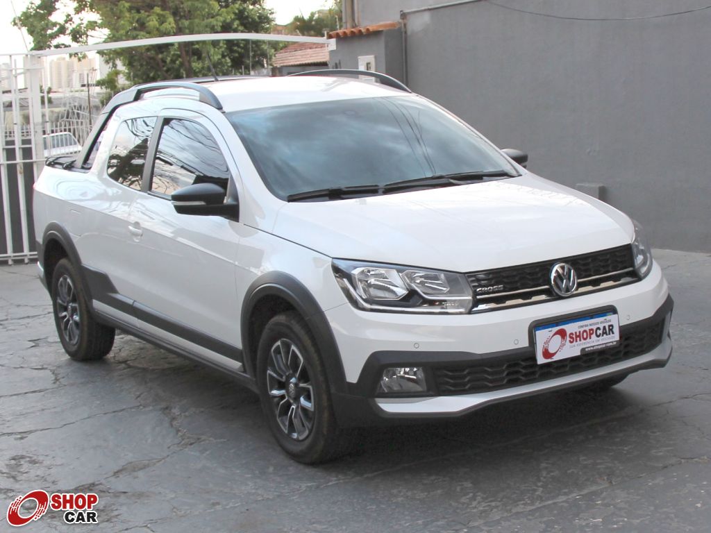 VW - Volkswagen Saveiro Cross 1.6 16v C.D. Branca 2021 - Campo Grande