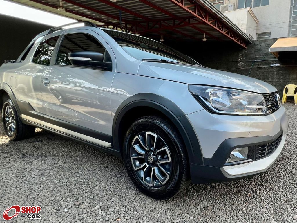 VW - Volkswagen Saveiro Cross 1.6 16v C.D. Prata 2021 - Corumbá