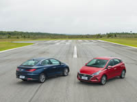 Hyundai HB20 Turbo na pista - lançamento para imprensa