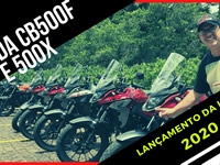 Lançamento da Linha 2020 da Honda CB500 - Rodamos com a F e X